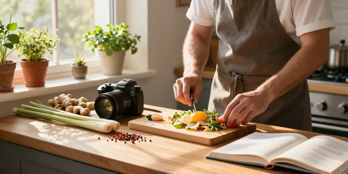 Healthy meal preparation featuring เว็บสล็อต nutrition insights with fresh ingredients in a cozy kitchen.