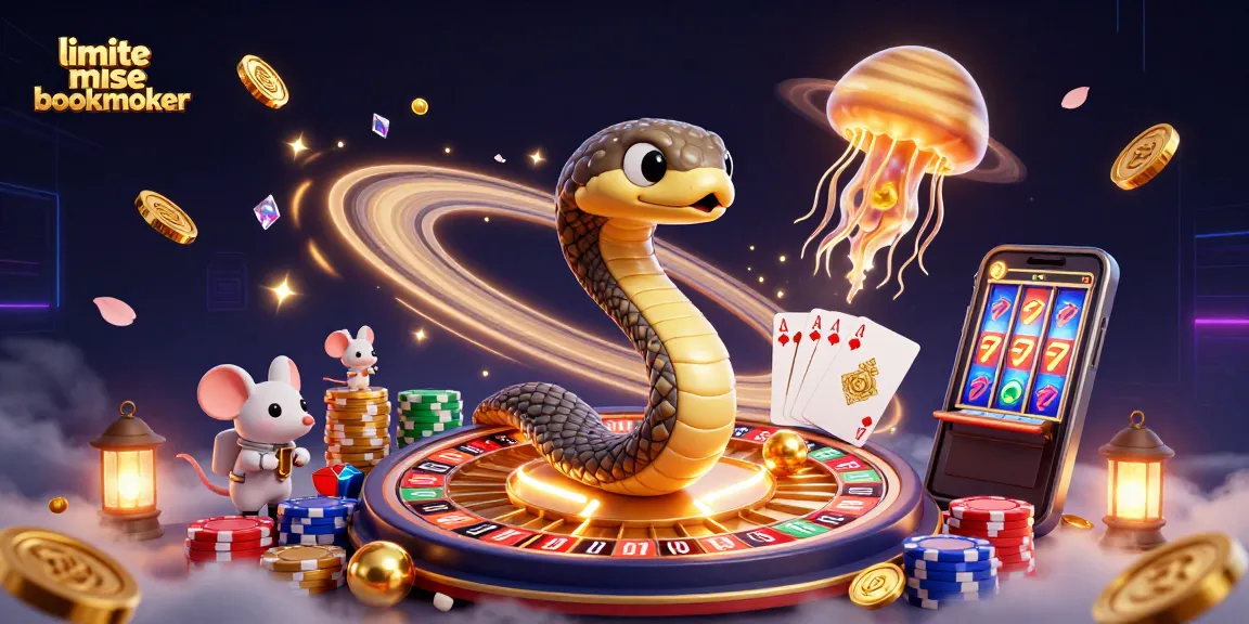 Pariez dans un univers de jeu spatial avec des astronautes sur un serpent de Saturne en tant que limite mise bookmaker.