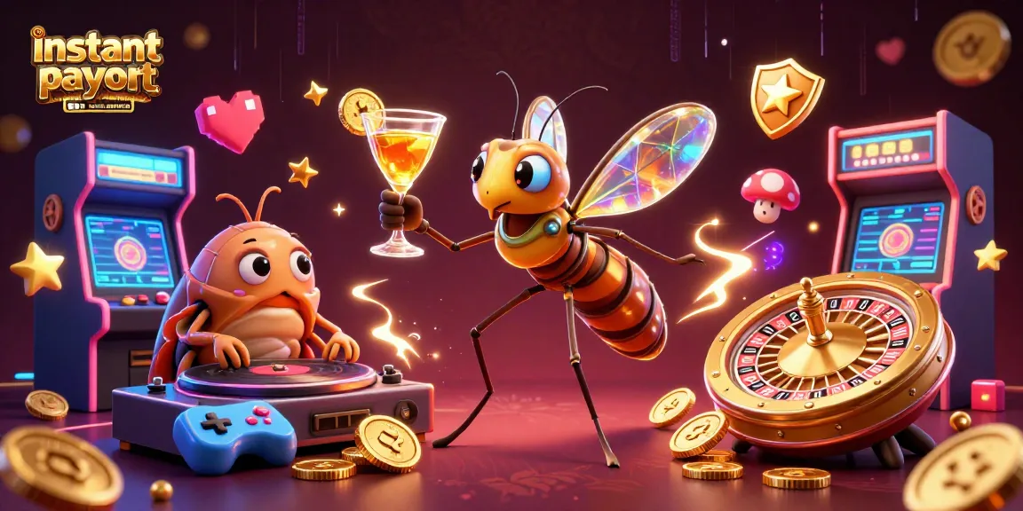 Engage with instant payout online casinos Australia through vibrant casino-themed 3D illustration.