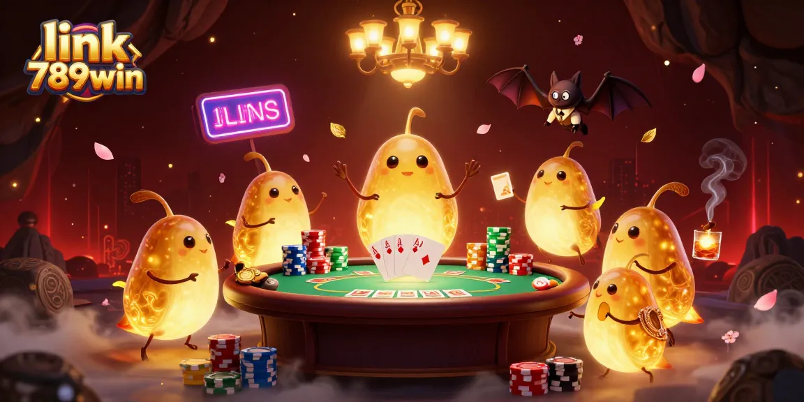 Enjoy the exciting action at link 789win with glowing creatures amidst rich casino elements and dynamic gameplay.