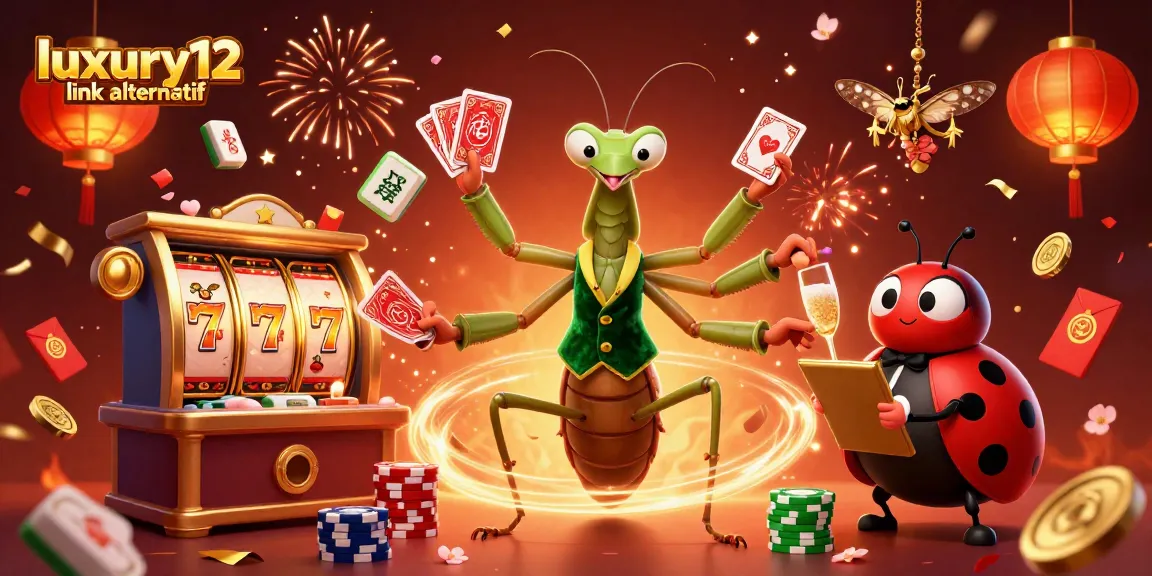 Win big at luxury12 link alternatif with an exciting casino scene featuring vibrant characters and dynamic elements.