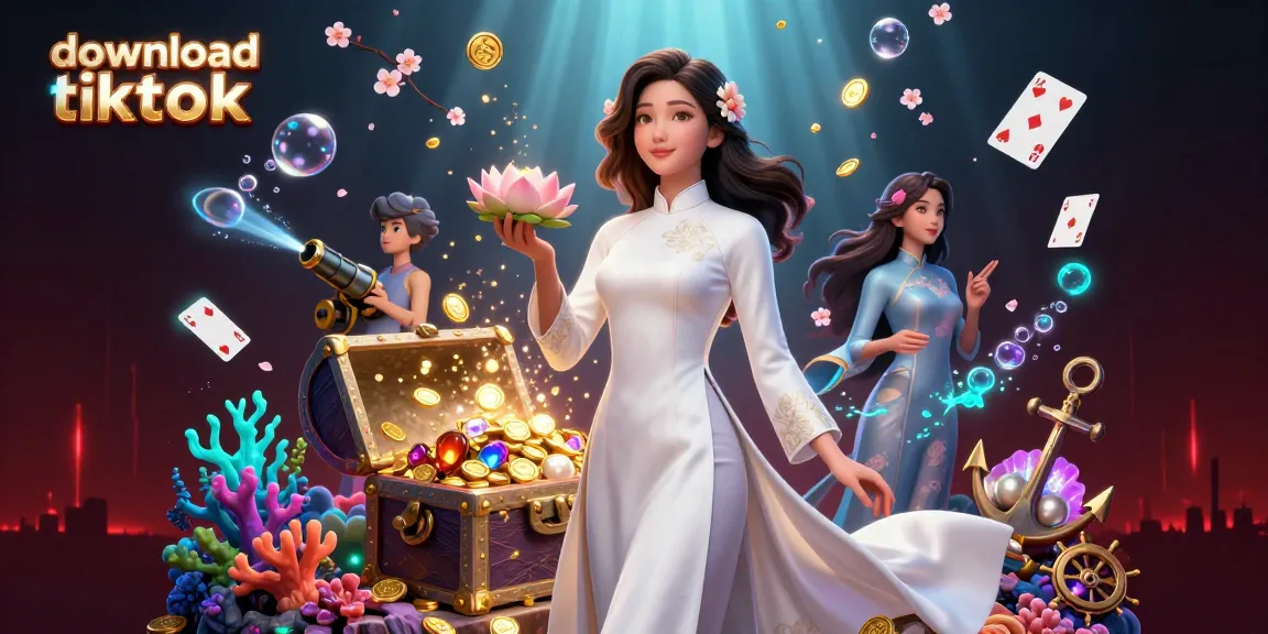 Download video tiktok seamlessly with casino-themed elements, featuring vibrant interactions.
