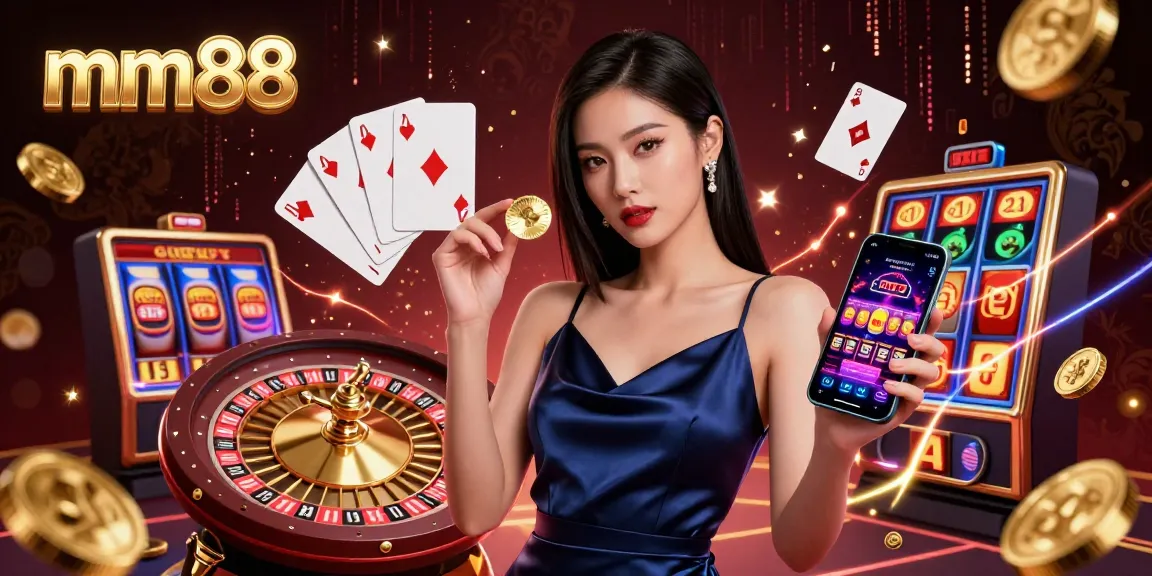 Experience thrilling gaming action with mm88 and stunning visuals of high-stakes gambling.
