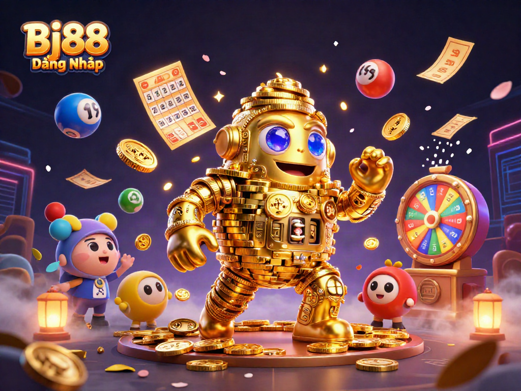 Engage with thrilling games at Bj88 Đăng Nhập featuring vibrant lottery scenes and dynamic gaming elements.