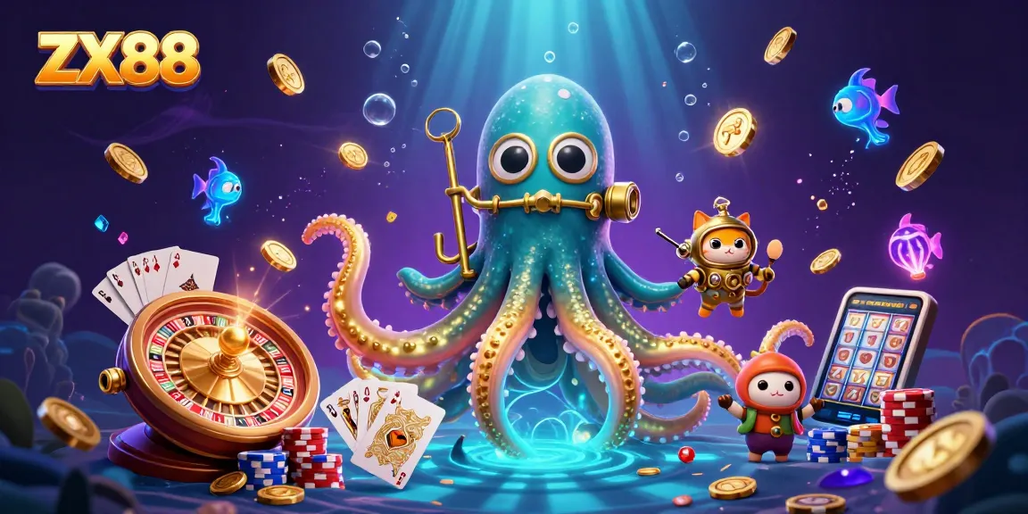 Experience thrilling wins at ZX88 with colorful casino features and deep-sea adventure elements.