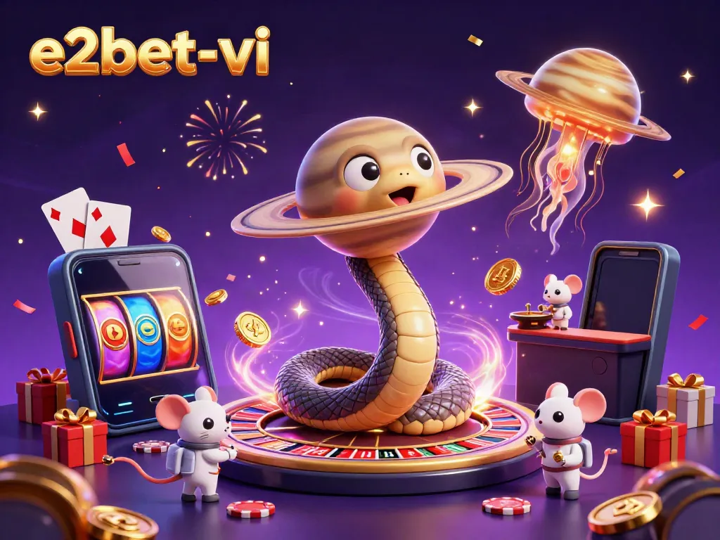 Experience thrilling betting adventures in e2bet-vi's stunning dynamic cosmic casino scene.