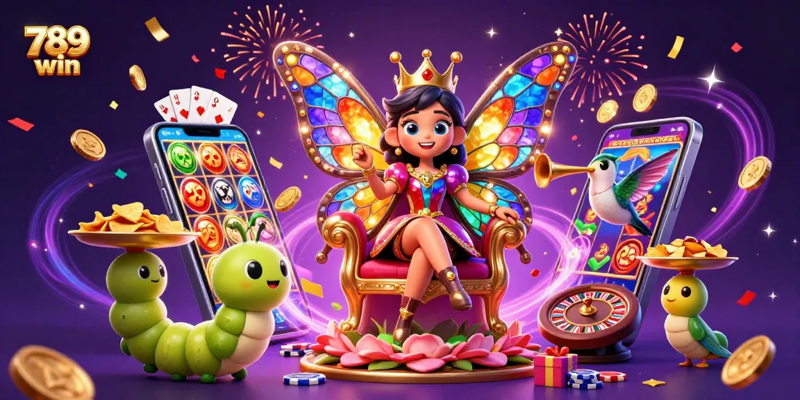 Discover exciting chances to win big with 789 win, featuring festive casino characters and dynamic gaming elements.