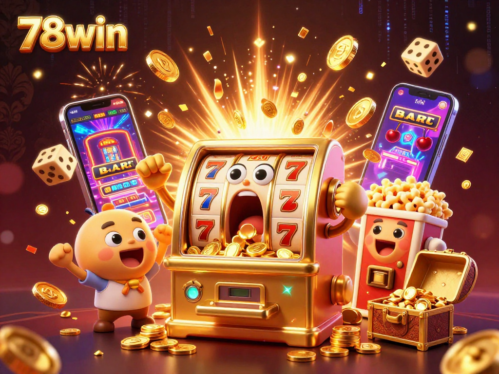 Experience huge wins at 78win's thrilling slot machines bursting with coins and excitement.