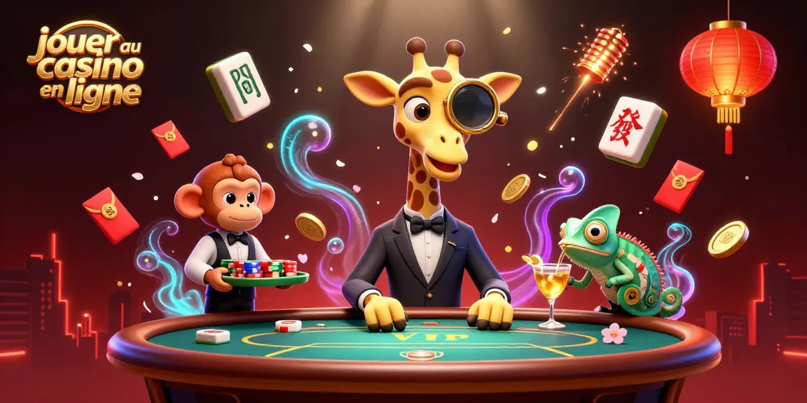 Jouer au casino en ligne avec une girafe haute en couleur; ambiance festive et éléments de jeu captivants.