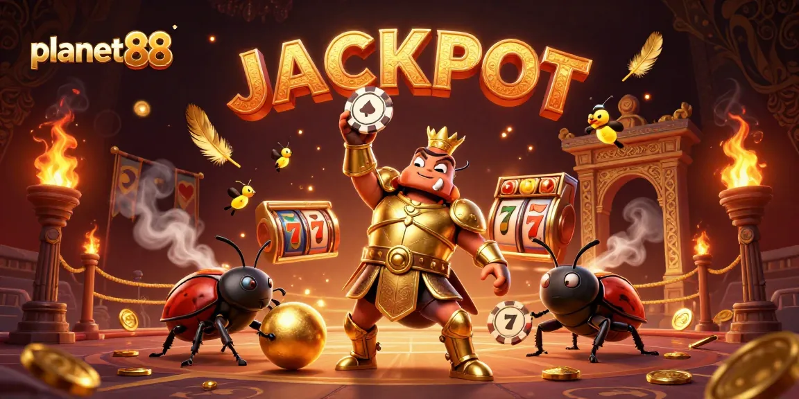 Engage with planet88 for massive jackpots in thrilling slot games illustrated with vibrant 3D characters.