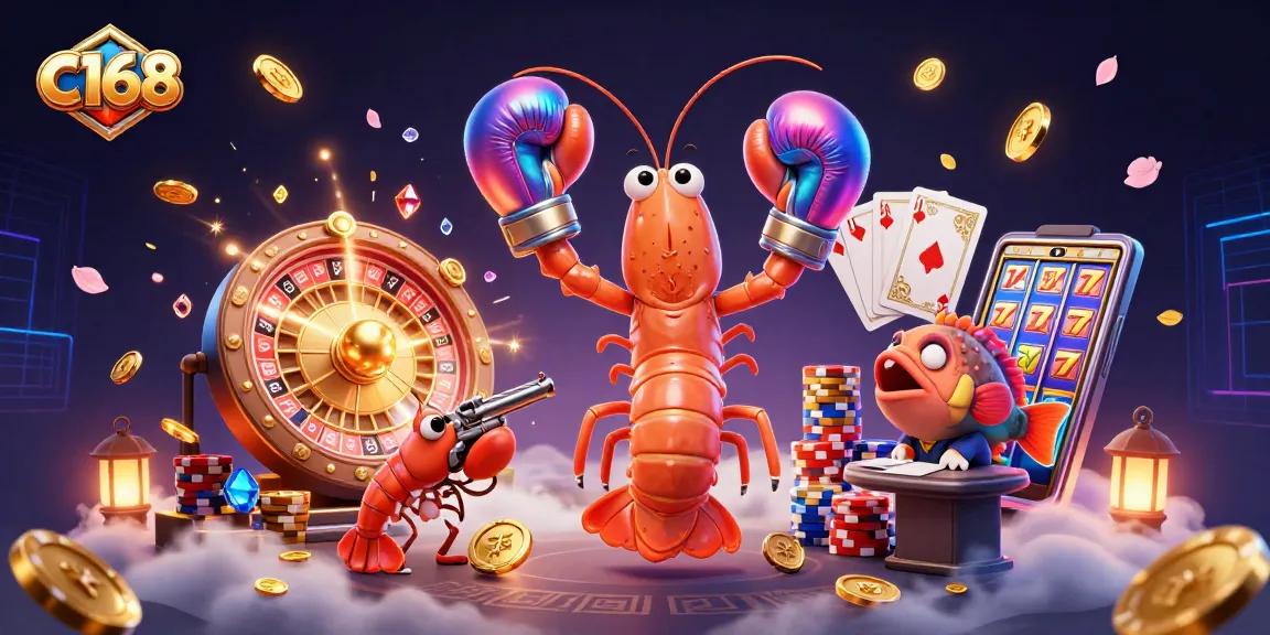 Engage in thrilling gambling action with c168 as the vibrant characters showcase an exciting casino environment.