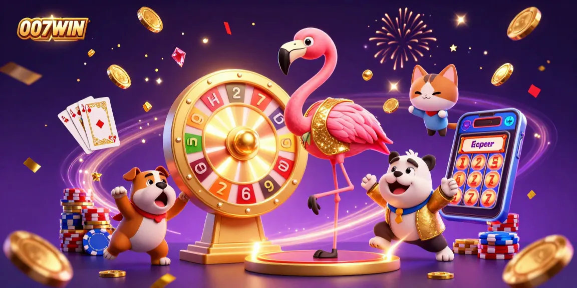 Experience thrilling gameplay at 007WIN with vibrant prizes, radiant casino elements, and winning excitement.