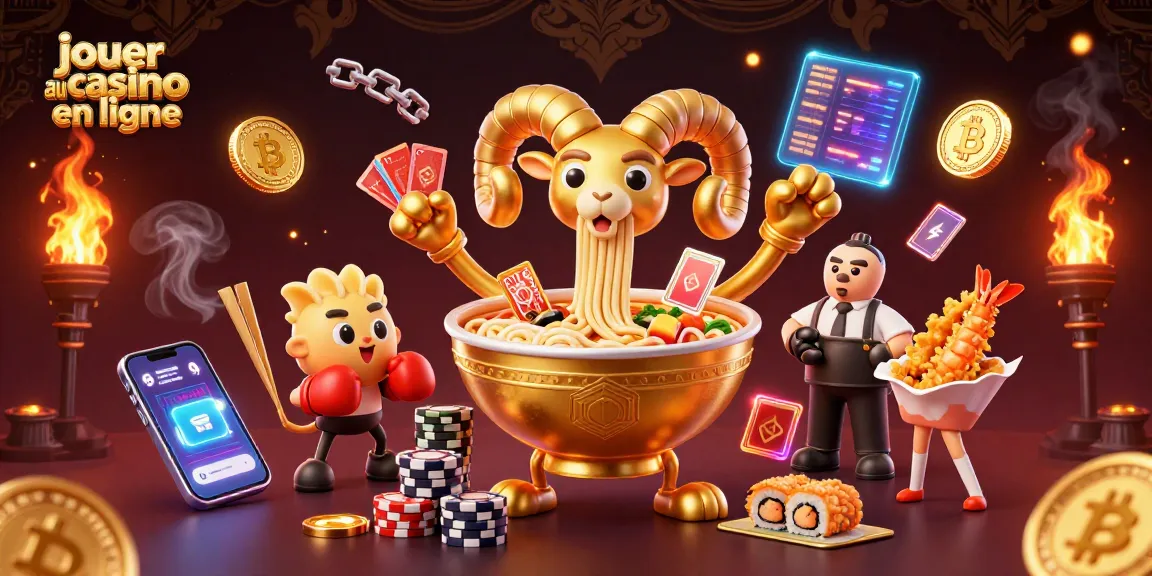Jouer au casino en ligne avec une illustration dynamique de personnages animés et d'éléments de jeux