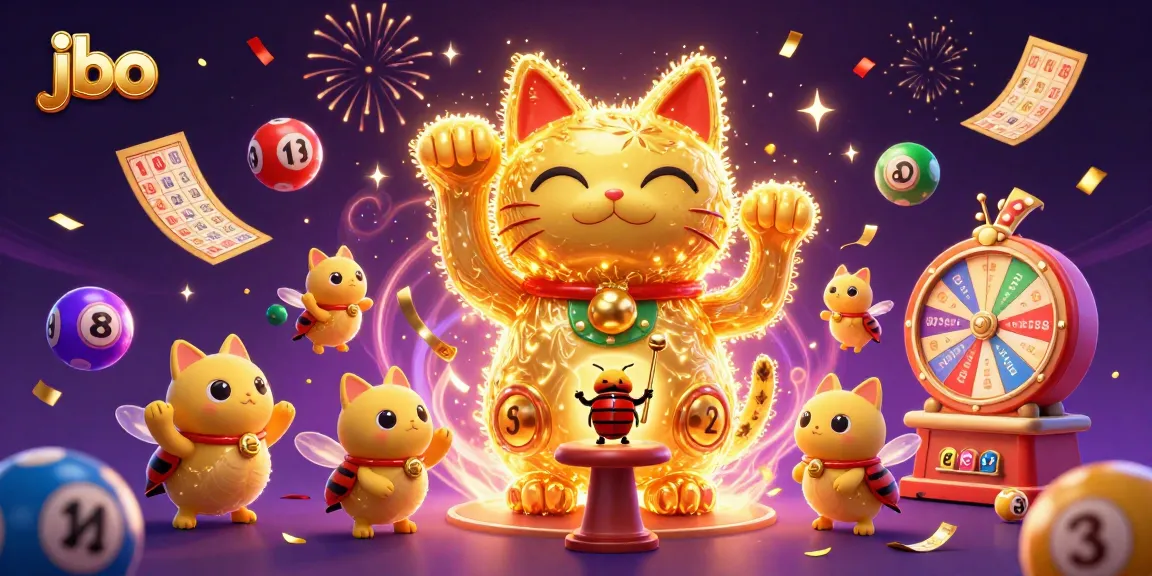 Engage in exciting gameplay at jbo with dynamic golden fireflies and colorful casino symbols.