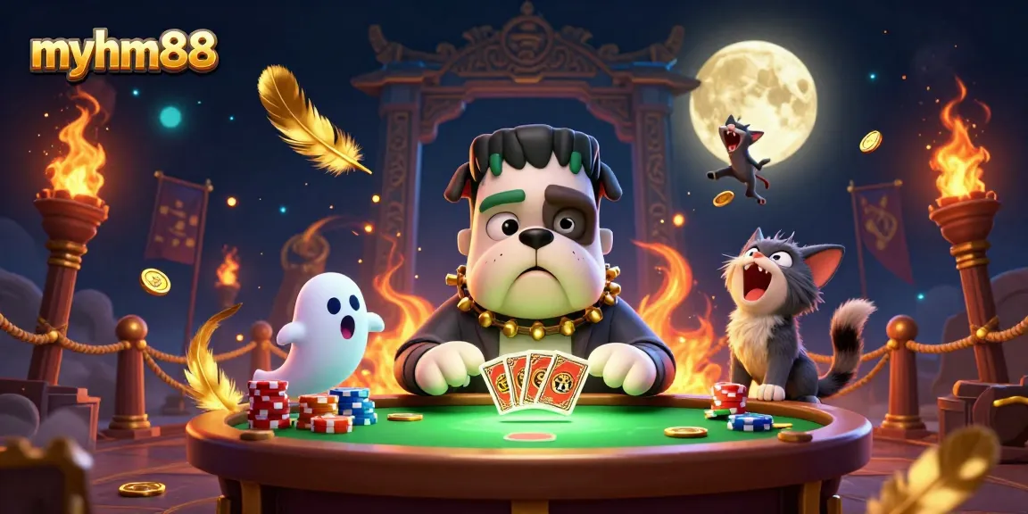 Experience thrilling gameplay at myhm88 with engaging characters and vibrant casino elements.