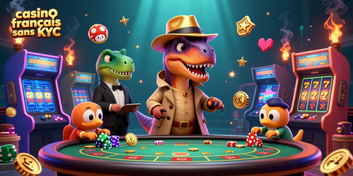 Le casino français sans KYC propose des jeux d'arcade colorés avec des personnages animés dans un cadre ludique.